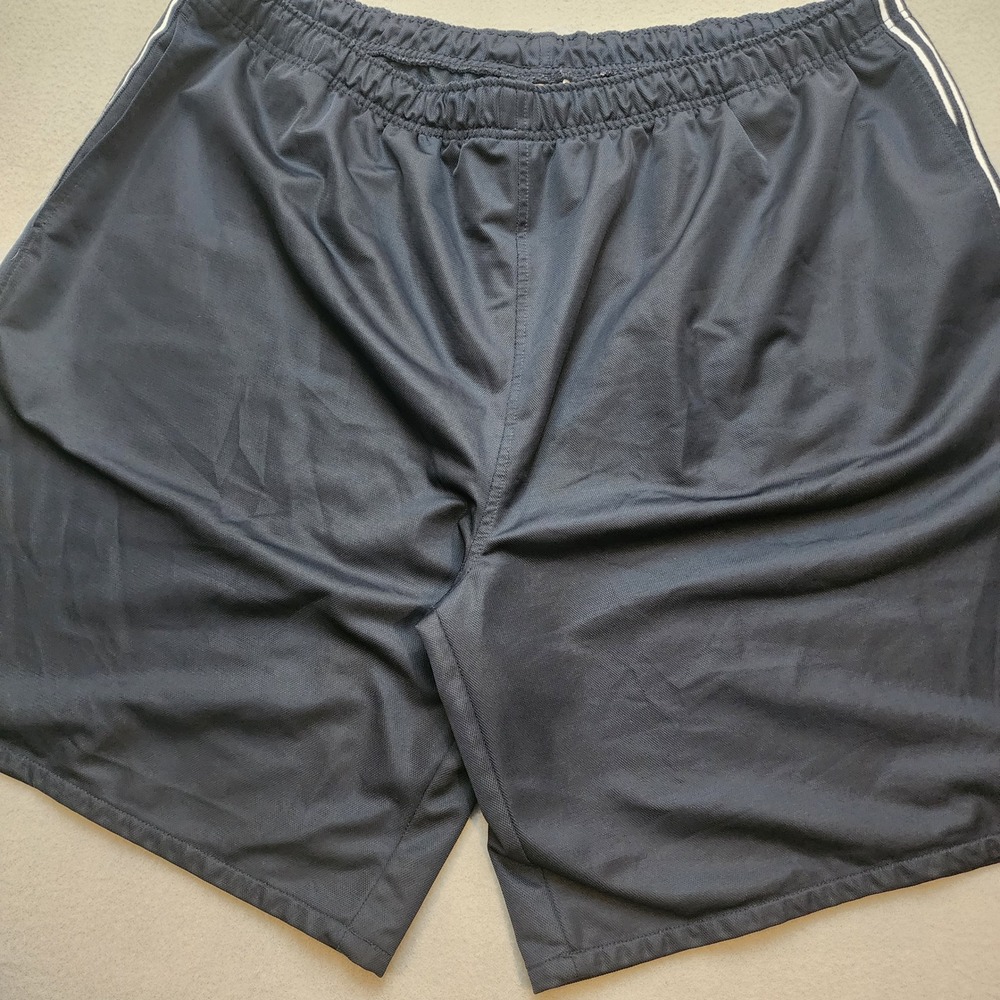 Prosprit Men's XXL 2XL Navy Athletic Shorts Soccer Running Gym Training Striped
